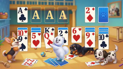Solitaire: Haustierstadt screenshot