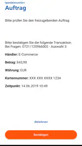SpardaSecureGo+ screenshot
