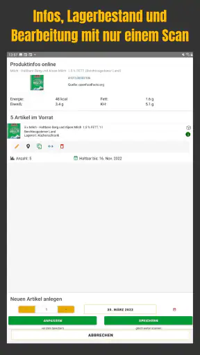 Smantry – Speisekammer App screenshot