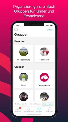 Spond; Mannschaftsorganisation screenshot