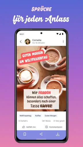 Sprüche App: Zitate & Bilder screenshot