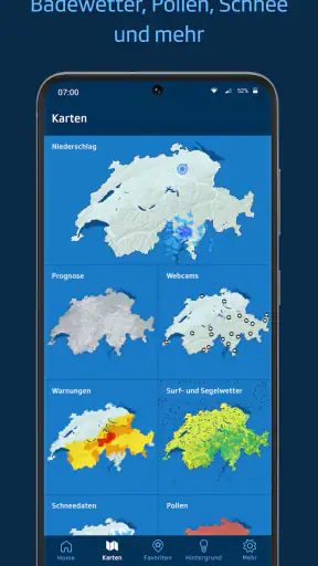 SRF Meteo - Wetter Schweiz screenshot