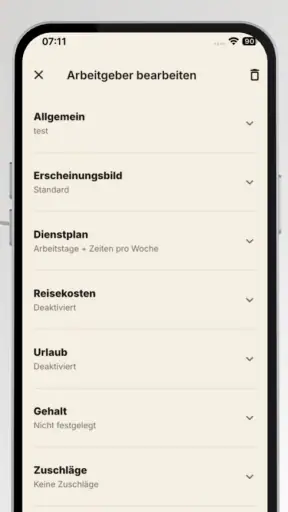 StundenApp screenshot