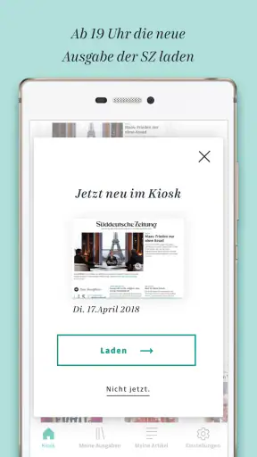 Süddeutsche Zeitung screenshot