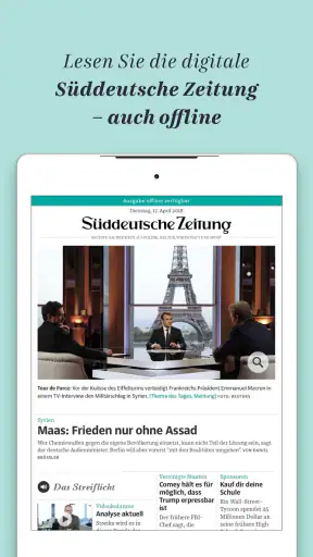 Süddeutsche Zeitung screenshot