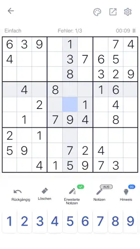 Sudoku Klassische Puzzlespiele screenshot