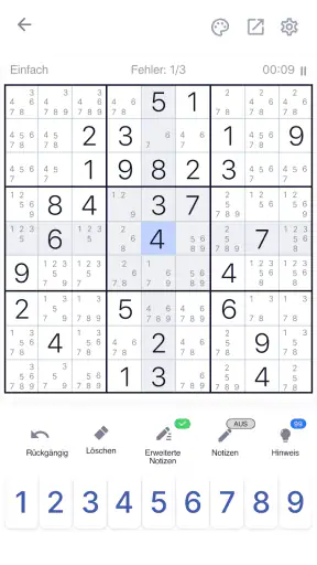 Sudoku Klassische Puzzlespiele screenshot