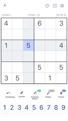 Sudoku Klassische Puzzlespiele screenshot