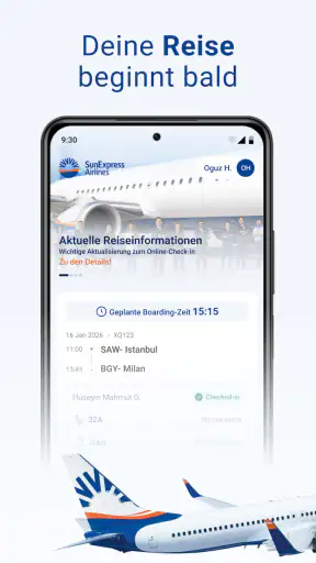 SunExpress Airlines screenshot