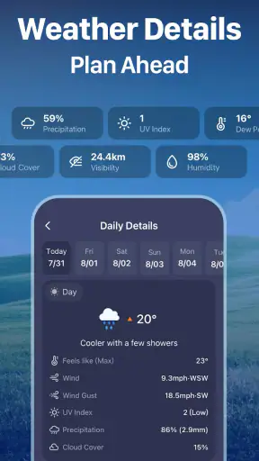 Daily Weather - Regenradar screenshot