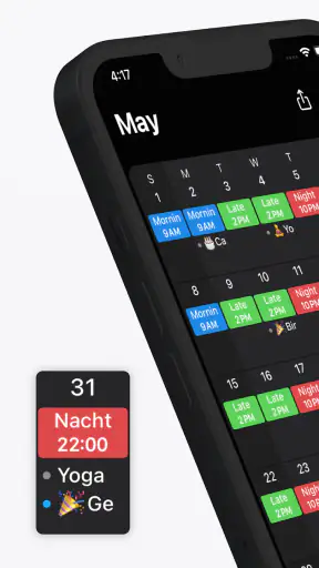 Supershift - Dienstplan screenshot