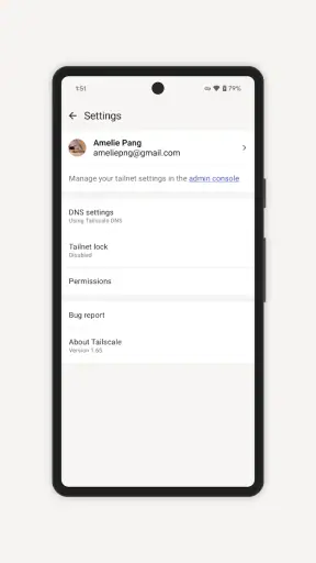 Tailscale screenshot