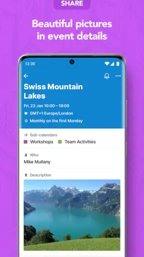 Teamup Kalender screenshot