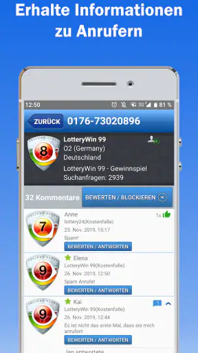 tellows - wer ruft an erkennen screenshot
