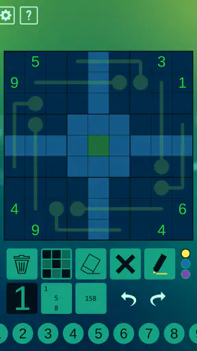 Thermo Sudoku screenshot