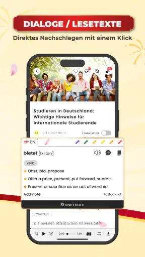 Todaii: Deutsch Lernen A1-C1 screenshot