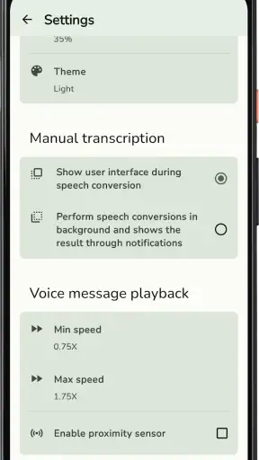 Transcriber for WhatsApp screenshot