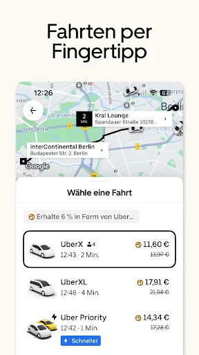 Uber – Dein Taxi auf Abruf screenshot