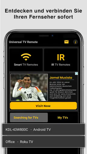 Universal-TV-Fernbedienung screenshot