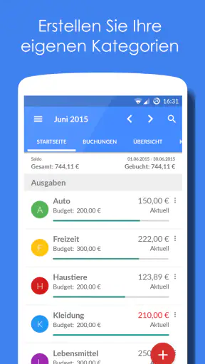 Unser Haushaltsbuch Pro screenshot