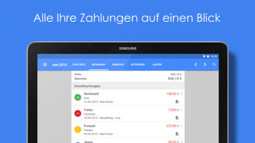 Unser Haushaltsbuch Pro screenshot