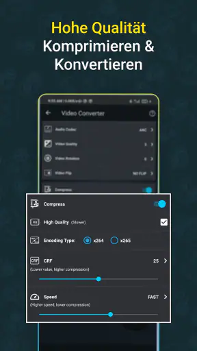Videokonverter, Komprimierer screenshot