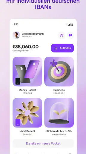 Vivid Business und Personal screenshot