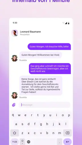 Vivid Business und Personal screenshot