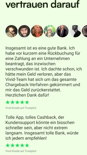 Vivid Business und Personal screenshot