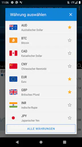 Währungsrechner Easy Currency+ screenshot
