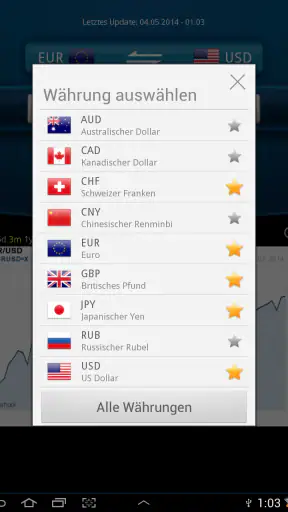 Währungsrechner Easy Currency+ screenshot