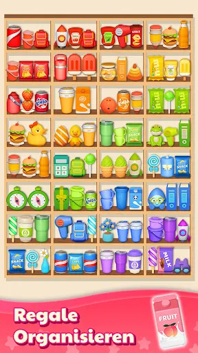 Waren sortieren Match-3-Puzzle screenshot