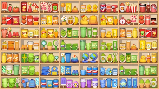 Waren sortieren Match-3-Puzzle screenshot