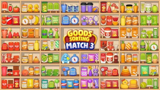 Waren sortieren Match-3-Puzzle screenshot