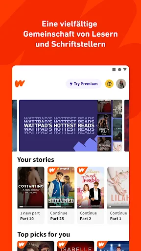 Wattpad - Wo Geschichten leben screenshot