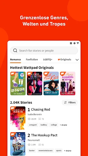 Wattpad - Wo Geschichten leben screenshot