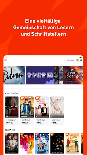 Wattpad - Wo Geschichten leben screenshot