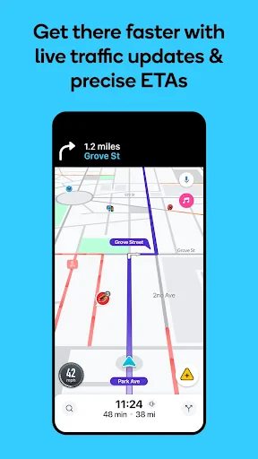 Waze Navigation und Verkehr screenshot