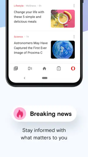 Webbrowser Opera Mini Beta screenshot