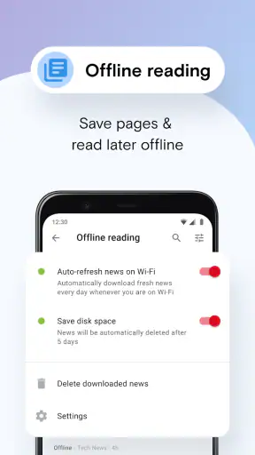 Webbrowser Opera Mini Beta screenshot