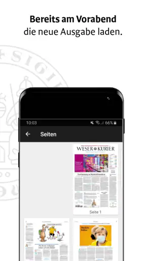 WESER-KURIER E-Paper screenshot