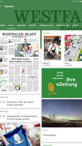 Westfalen-Blatt screenshot