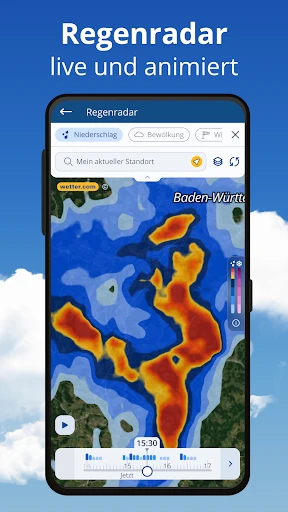 wetter.com Wetter & Regenradar screenshot