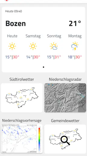 Wetter Südtirol screenshot