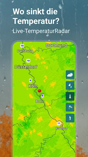 WetterOnline mit RegenRadar screenshot