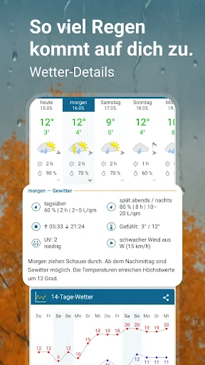 WetterOnline mit RegenRadar screenshot