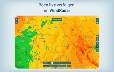 WetterOnline mit RegenRadar screenshot
