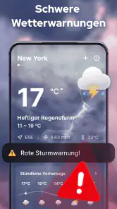Wettervorhersage mit Radar screenshot