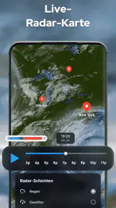 Wettervorhersage mit Radar screenshot