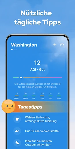 Wettervorhersage mit Radar screenshot